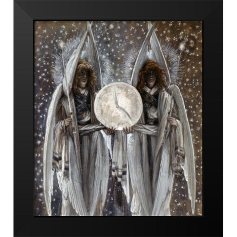 Thursday Evening - Holy Thursday Black Modern Wood Framed Art Print by Tissot, James Jacques