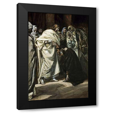 Unbelief of Thomas Black Modern Wood Framed Art Print with Double Matting by Tissot, James