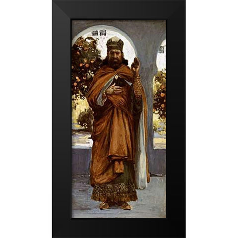 Zephaniah Black Modern Wood Framed Art Print by Tissot, James