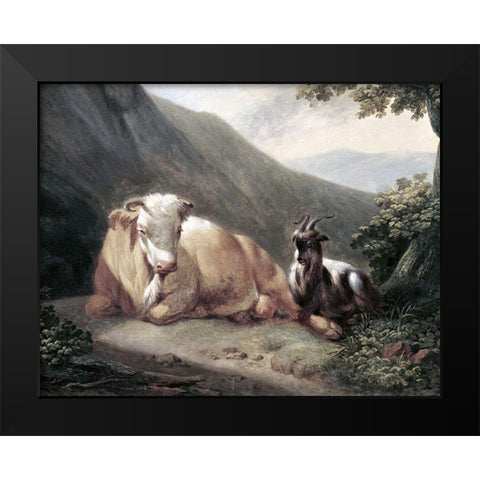 At Rest Black Modern Wood Framed Art Print by Unknown