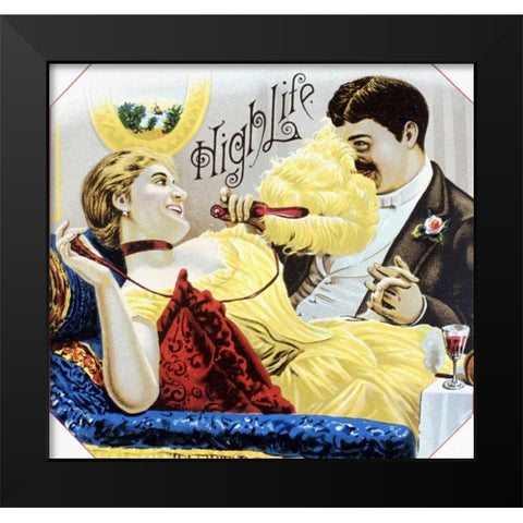 High Life Black Modern Wood Framed Art Print by Unknown