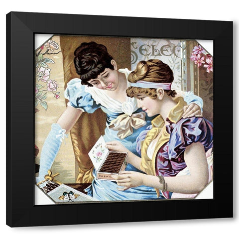 La Rosa Black Modern Wood Framed Art Print by Unknown
