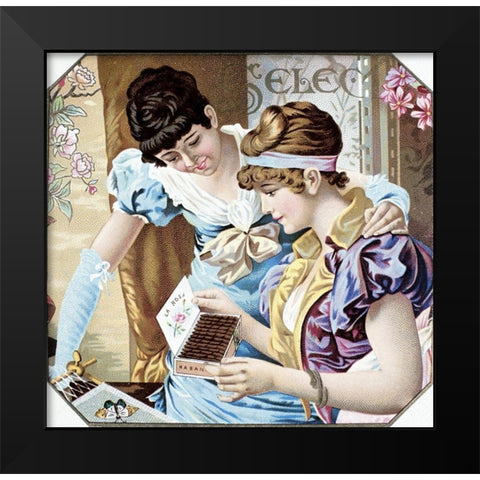 La Rosa Black Modern Wood Framed Art Print by Unknown