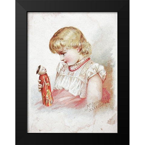 Mclaughlins Coffee Black Modern Wood Framed Art Print by Unknown