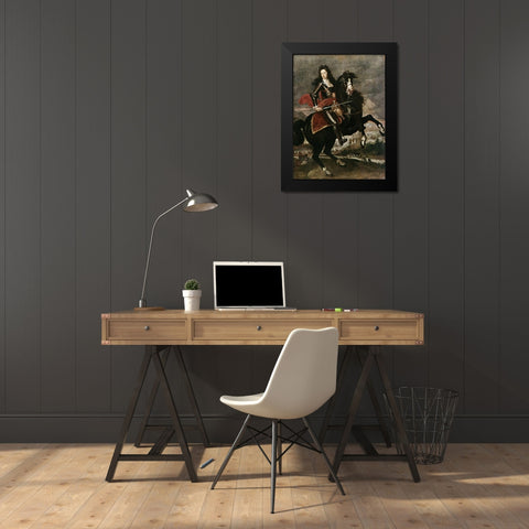 William III of England Black Modern Wood Framed Art Print by Unknown