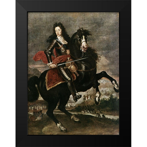 William III of England Black Modern Wood Framed Art Print by Unknown