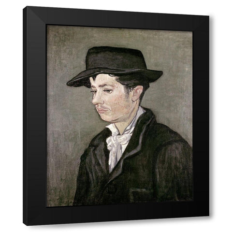 Portrait of Armand Roulin Black Modern Wood Framed Art Print by Van Gogh, Vincent