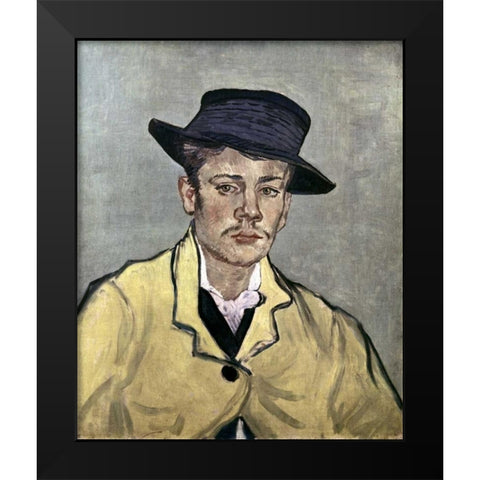 Portrait of Armand Roulin Black Modern Wood Framed Art Print by Van Gogh, Vincent
