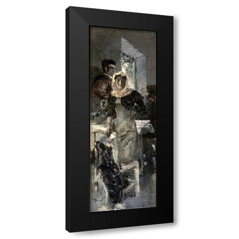 Spain Black Modern Wood Framed Art Print by Vrubel, Mihail Aleksandrovic