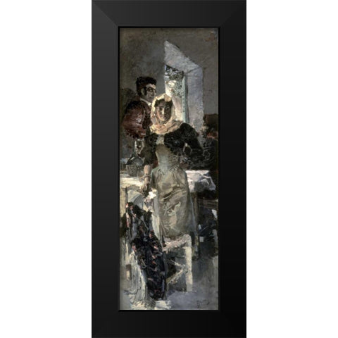 Spain Black Modern Wood Framed Art Print by Vrubel, Mihail Aleksandrovic