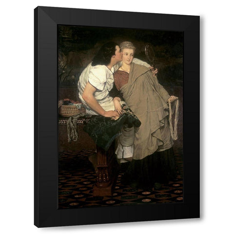 The Honeymoon (Reign of Augustus) Black Modern Wood Framed Art Print by Alma-Tadema, Sir Lawrence