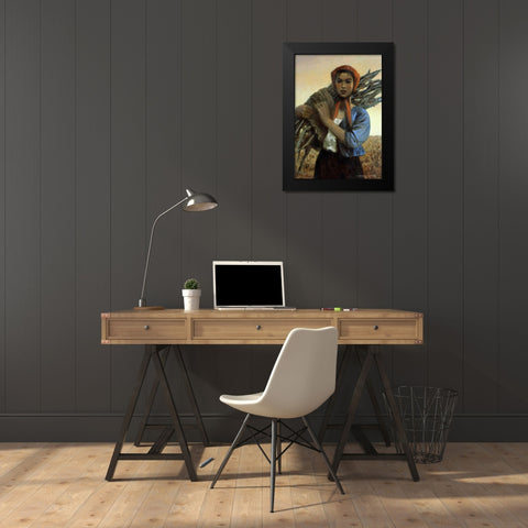 Late Afternoon - Atardecer Black Modern Wood Framed Art Print by Castro, Enrique