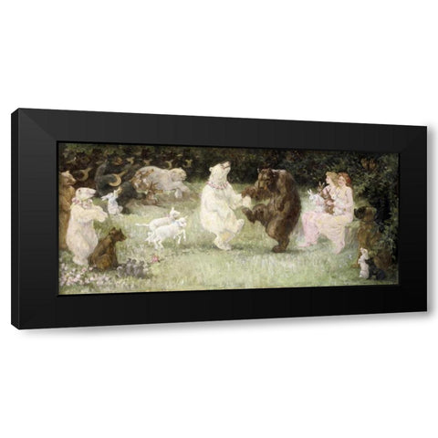 The Rites of Spring Black Modern Wood Framed Art Print by Church, Frederick Stuart