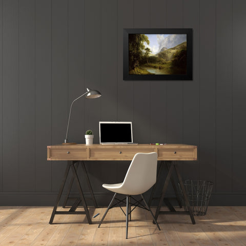 Ben Lomond Black Modern Wood Framed Art Print by Doughty, Thomas