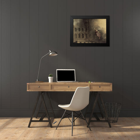 The Pool of Bethesda Black Modern Wood Framed Art Print by Droochsloot, Joost Cornelisz