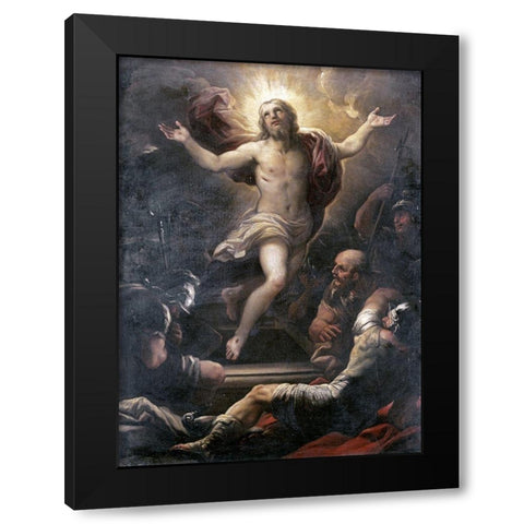 The Resurrection Black Modern Wood Framed Art Print with Double Matting by Giordano, Luca