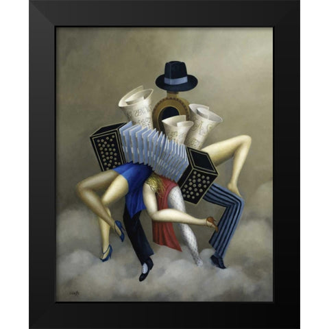 Si Soy Asi Black Modern Wood Framed Art Print by Liberti, Juan Carlos