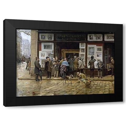 An ExVintageition of Photography Black Modern Wood Framed Art Print by Ferrer