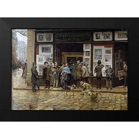 An ExVintageition of Photography Black Modern Wood Framed Art Print by Ferrer