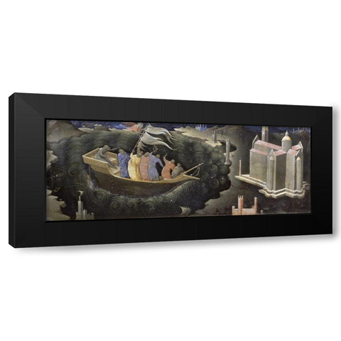 Miracle Of St. Niccolo Black Modern Wood Framed Art Print by Monaco, Lorenzo