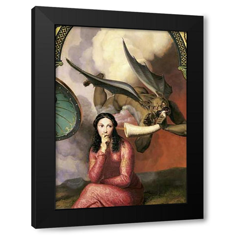 Good and Evil (Detail) Black Modern Wood Framed Art Print by Orsel, Andre Jacques Victor