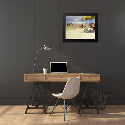 Hourtide Black Modern Wood Framed Art Print by Potthast, Edward Henry