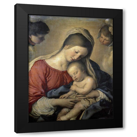 A Christian Allegory Black Modern Wood Framed Art Print by Provost, Jan