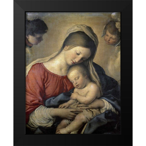 A Christian Allegory Black Modern Wood Framed Art Print by Provost, Jan