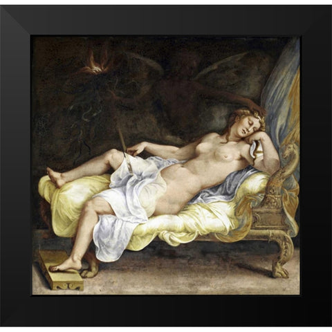 Dream of Ecuba Black Modern Wood Framed Art Print by Romano, Giulio