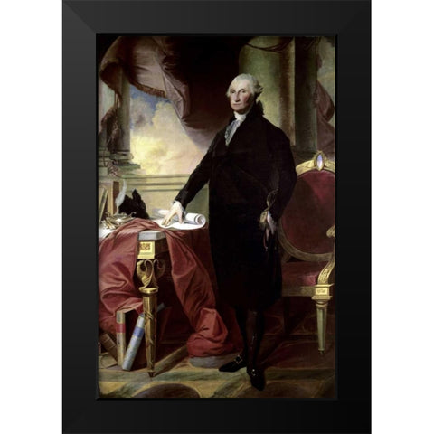 George Washington Black Modern Wood Framed Art Print by Stuart, Gilbert