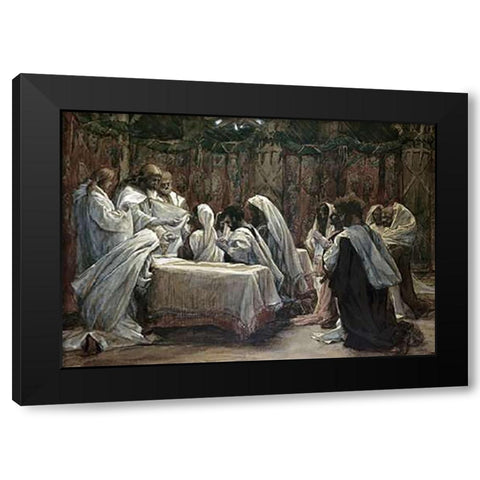Communion of the AVintagetles Black Modern Wood Framed Art Print by Tissot, James