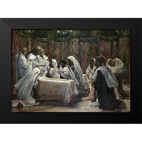 Communion of the AVintagetles Black Modern Wood Framed Art Print by Tissot, James