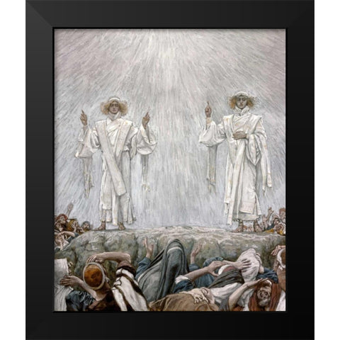 The Ascension Black Modern Wood Framed Art Print by Tissot, James Jacques