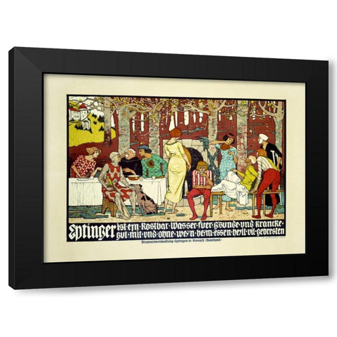 Eptinger Black Modern Wood Framed Art Print by Mangold, Burkhard
