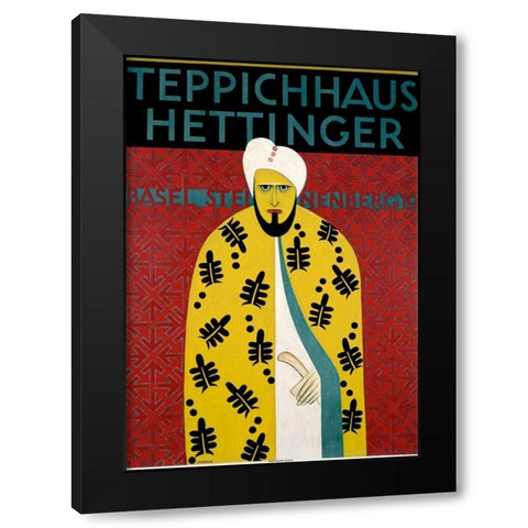 Teppichhaus Hettinger Black Modern Wood Framed Art Print with Double Matting by Morach, Otto