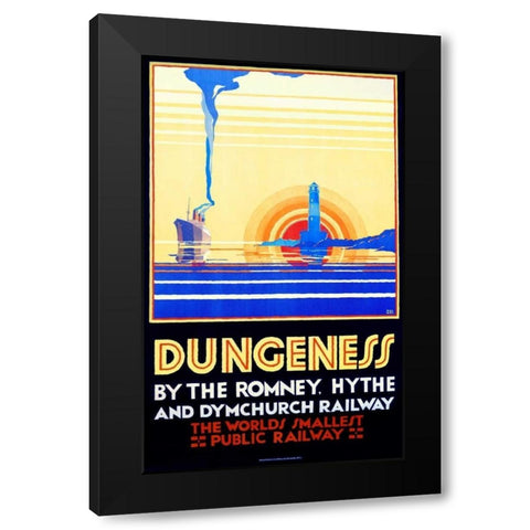 Dungeness Black Modern Wood Framed Art Print by Unknown