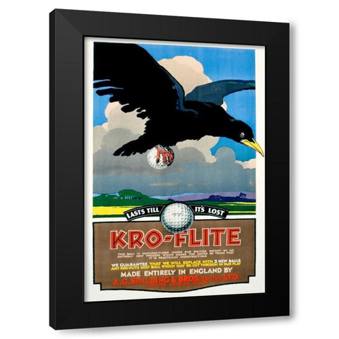 Kro-Flite Black Modern Wood Framed Art Print by Unknown