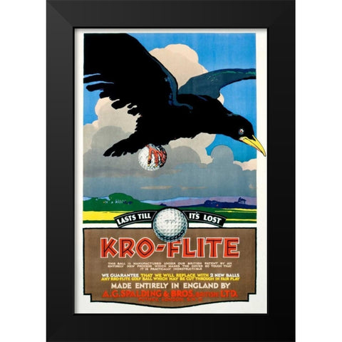 Kro-Flite Black Modern Wood Framed Art Print by Unknown