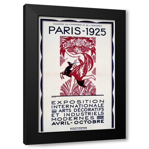 Paris-1925 Black Modern Wood Framed Art Print by Bonfils, Robert