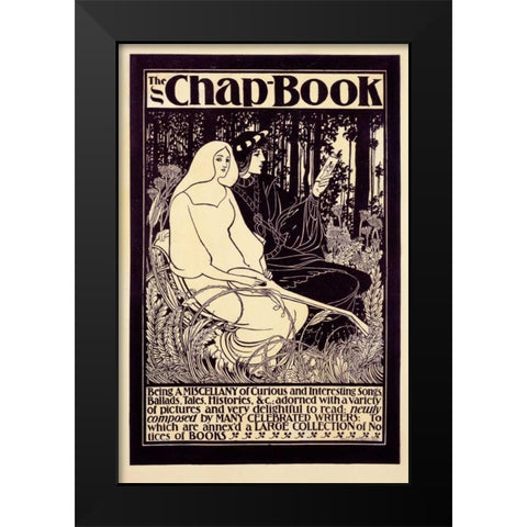 The Chap-Book / Being a Miscellany Black Modern Wood Framed Art Print by Bradley, William H.