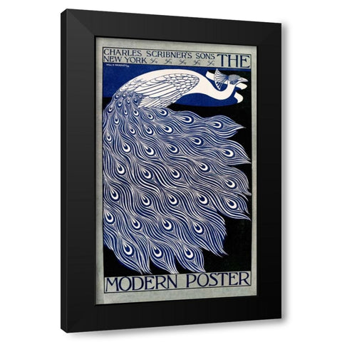 The Modern Poster Black Modern Wood Framed Art Print with Double Matting by Bradley, William H.