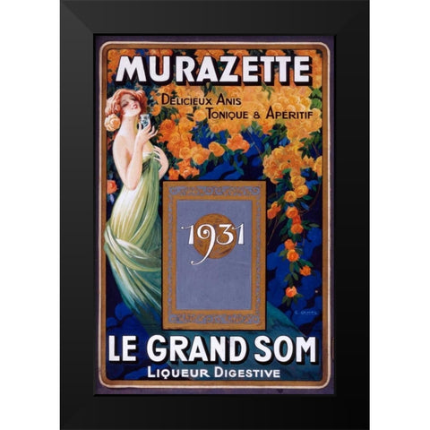 Murazette Black Modern Wood Framed Art Print by Camps, Gaspar