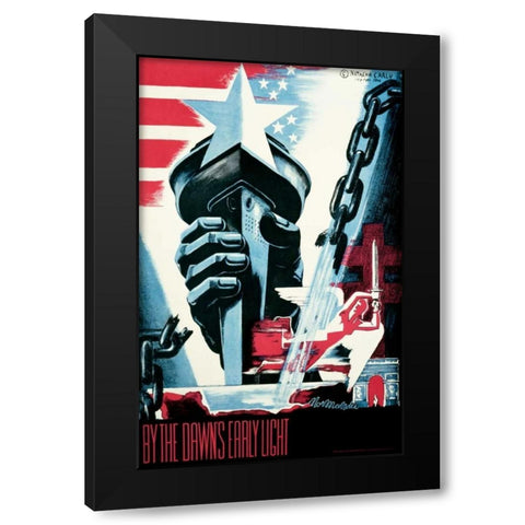 By Dawnâ€™s Early Light Black Modern Wood Framed Art Print by Carlu, Natacha