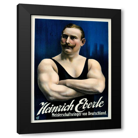 Heinrich Eberle Black Modern Wood Framed Art Print by Friedlander