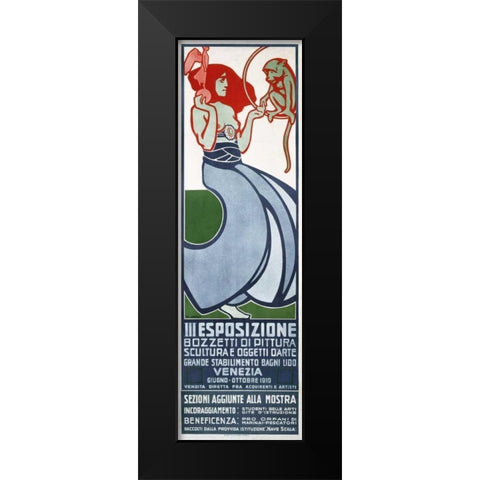 III Esposizione bozzetti di pittura Black Modern Wood Framed Art Print by Sormani, Gian Luciano