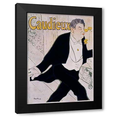 P Sescau / Photographe Black Modern Wood Framed Art Print with Double Matting by Toulouse-Lautrec, Henri
