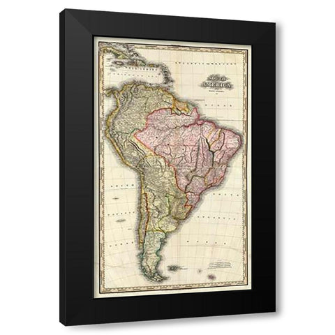 ComVintageite: South America, West Indies, 1823 Black Modern Wood Framed Art Print by Tanner, Henry