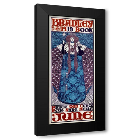 Bradley/His Book/June Black Modern Wood Framed Art Print with Double Matting by Bradley, William H.