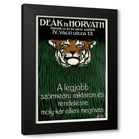 Deak es Horvath Black Modern Wood Framed Art Print by Horvath