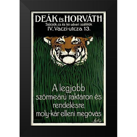 Deak es Horvath Black Modern Wood Framed Art Print by Horvath